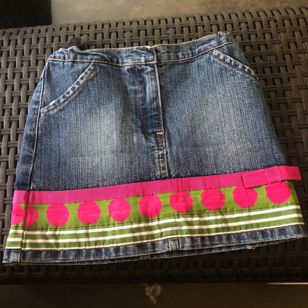 Lilly Pulitzer girls Jean skirt